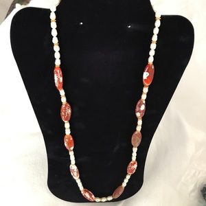 Handmade Fresh Water Pearls and Agate stones